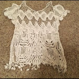 White lace top